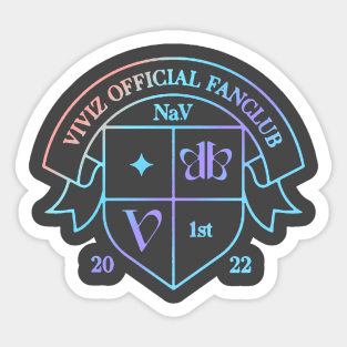 VIVIZ official fanclub badge (rainbow) Sticker
